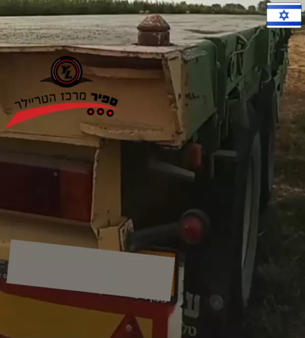 ⁦נתמך פתוח ציוד חריג 2 סרנים מתארך  תוצרת שלדות  שנת 1995⁩ – תמונה ⁦3⁩