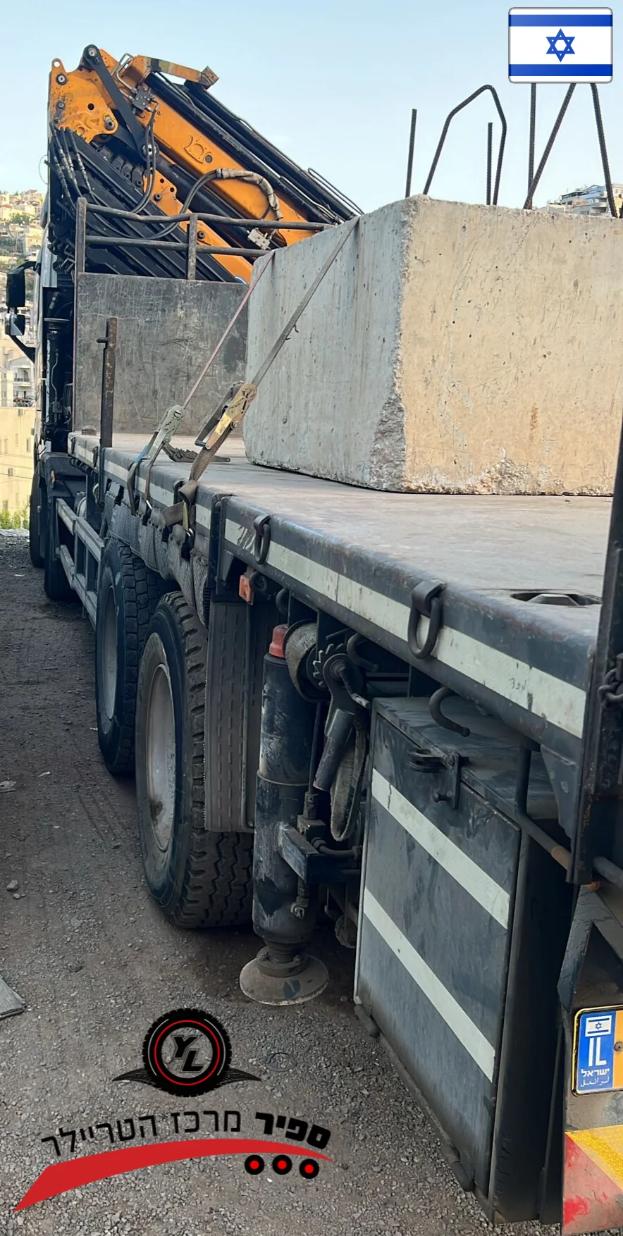 ⁦משא פתוח וולבו 2017 עם מנוף אפאר 955⁩ – תמונה ⁦4⁩