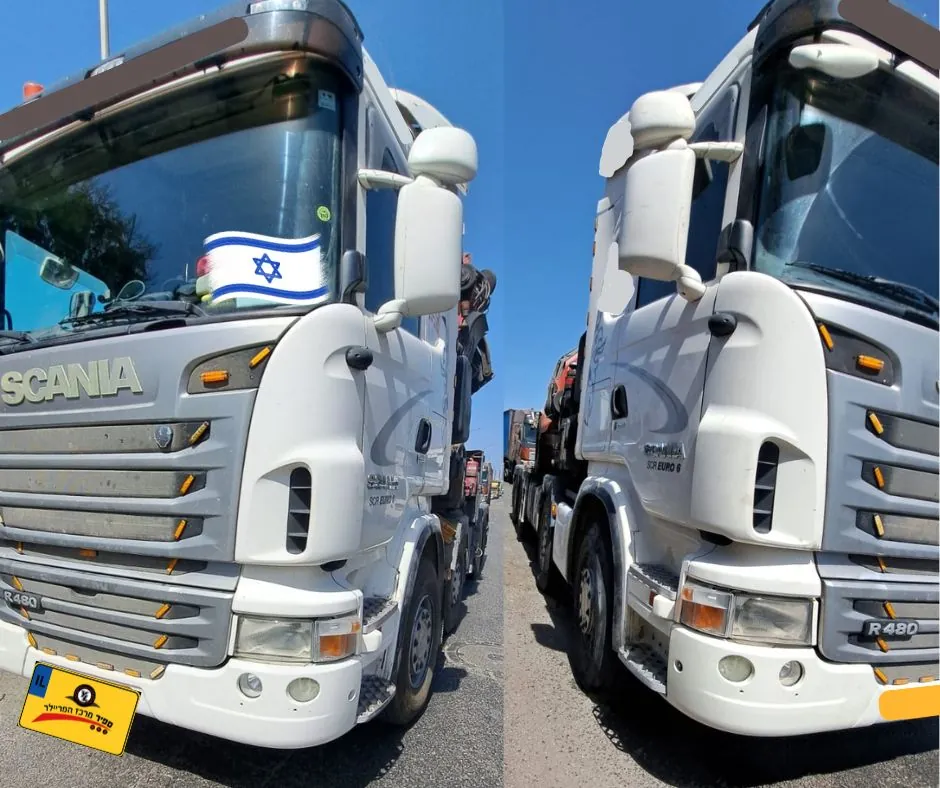 ⁦משא תומך סקניה עם הכנה למנוף  שנת 2012⁩ – תמונה ⁦3⁩